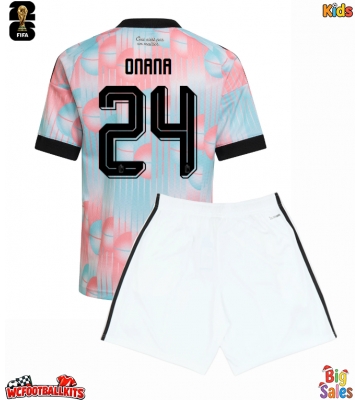 Belgium Amadou Onana #24 Replica Away Stadium Kit for Kids World Cup 2026 Short Sleeve (+ pants)